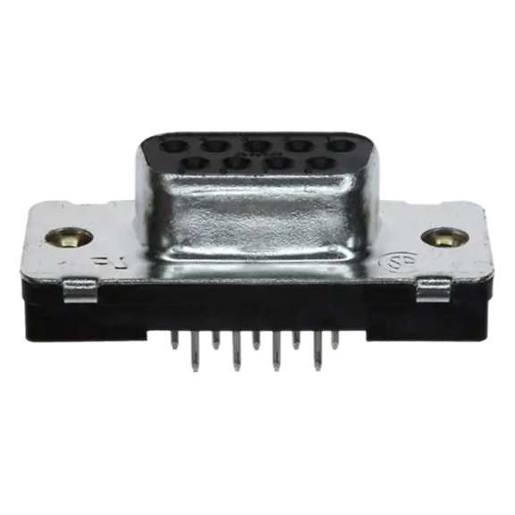 Pack of 2 5747150-7 Conn D-Subminiature SKT 9 POS 2.74mm Solder ST Thru-Hole 9 Terminal 1 Port Tube, RoHS