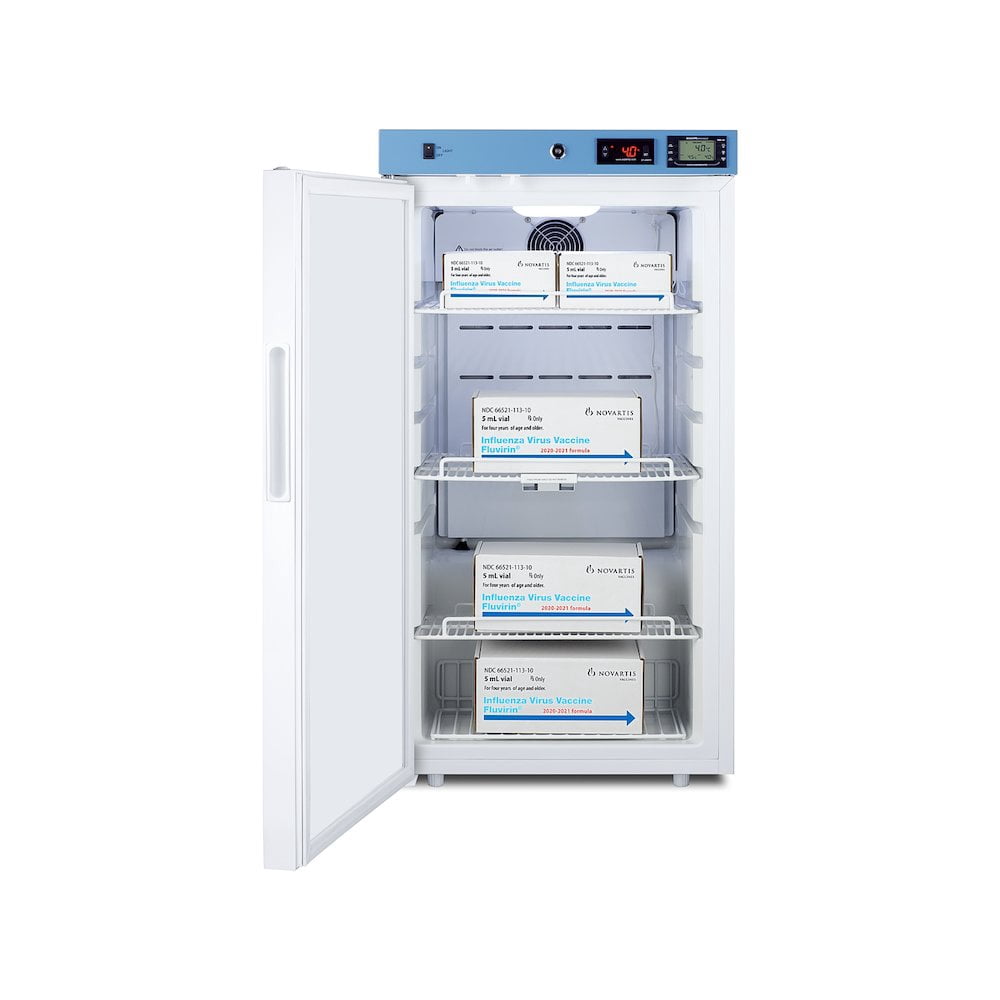 Summit Appliance ACR31WNSF456LHD 19 in. Healthcare Refrigerator - Certified to NSF & ANSI 456 Vaccine Storage Standard - LHD, White