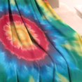 thumbnail image 3 of Colorful Tie Dye Mandala Pattern Blanket,Comfortable Soft Flannel Throw Blanket,All Season,Warm Lightweight Blankets for Sofa Bed Couch Living Room Chair,30"x40", 3 of 4
