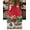 Brown Red, variant on Table Runner Dresser Scarves 48 Inch Long,Santa Claus Reindeer Sled Cottage Linen Dining Table Runners