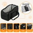 thumbnail image 2 of Pet Booster Seat For Cars, Dog Car Carrier With Safety Harness, Portable Travel Vehicle Pet Bed for Small Dogs, Cats Easy-Clean & Sturdy Construction, Black, 2 of 10