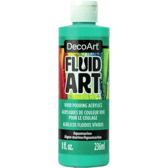 Deco Art DFA-10 Aquamarine Fluid Art Ready To Pour Acrylic Paint