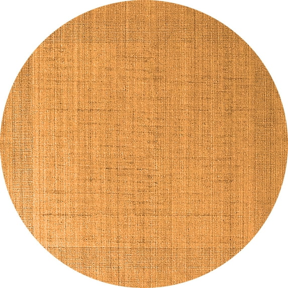 Ahgly Company Indoor Round Oriental Orange Industrial Area Rugs, 7' Round