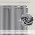 thumbnail image 5 of DriftAway Doorway Curtain Panel Closet Curtain for Bedroom Closet Door Solid Gray Blackout Curtain Room Divider Curtain 78 Inches Long Grommet Thermal Insulated Privacy Drapes 1 Panel W39 x L78 Inch, 5 of 7