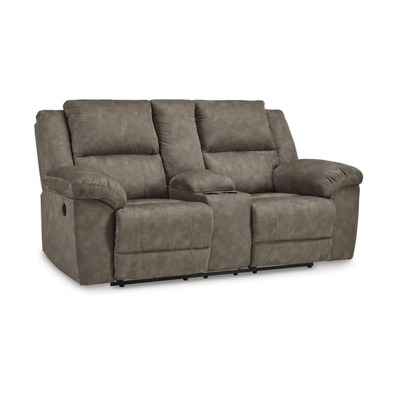 Signature Design by Ashley Furniture Laresview Gray Reclining Loveseat