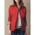 thumbnail image 3 of Abrigo acolchado, chaqueta de invierno para mujer, chaquetas con cuello vuelto para mujer, elegancia 20224, ropa de calle cálida de un solo pecho para oficina para mujer, 3 of 5