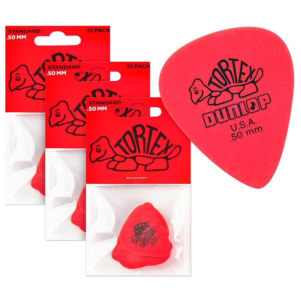 Dunlop 456P60 Tortex Flex Triangle Guitar Picks | .60mm | 6-Pack | White