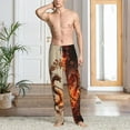 thumbnail image 6 of Dragon Print Men's Polyester Full-width print Lounge Pants, Soft & Lightweight Sleepwear Pajama Pants for Home, 6 of 8