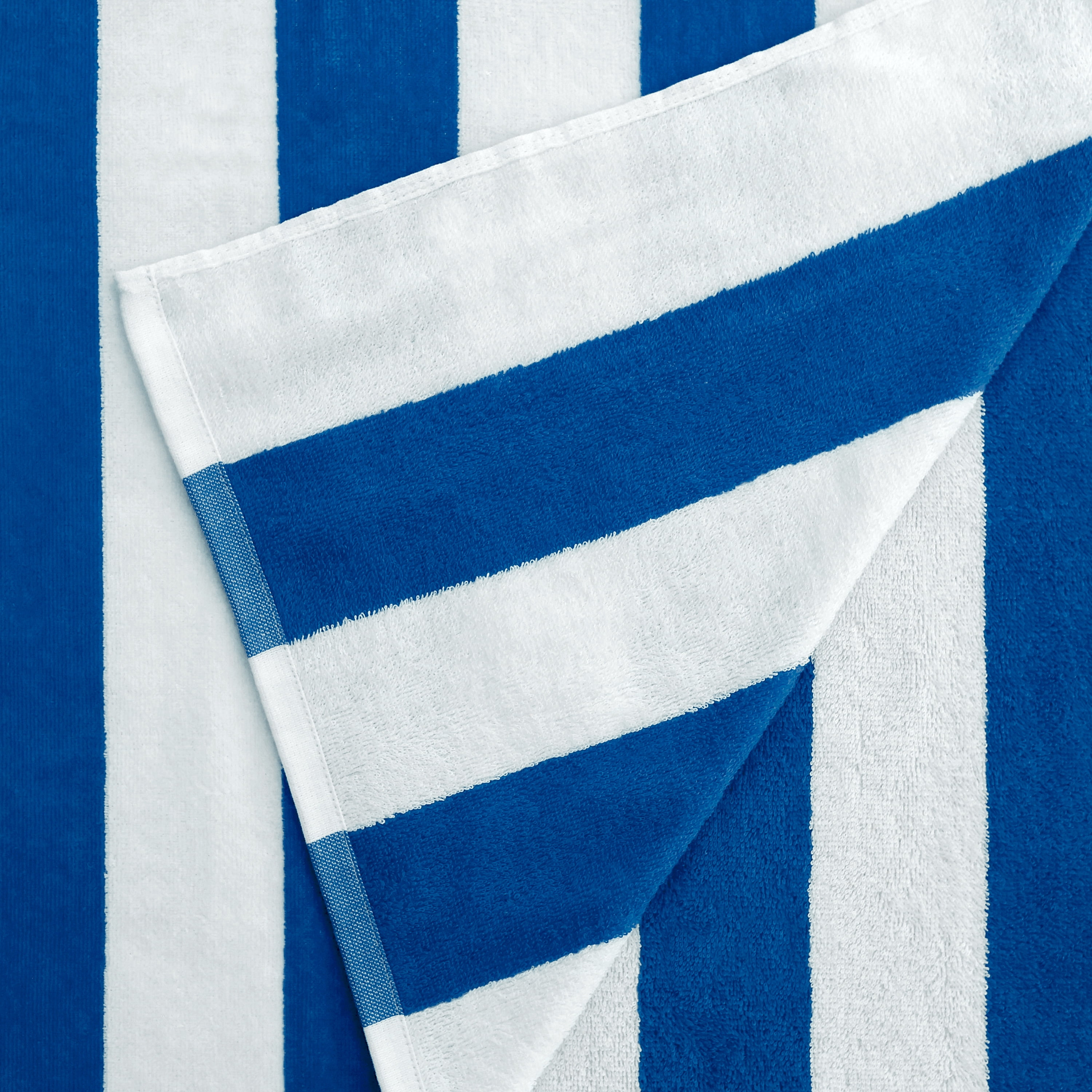 Mainstays Cabana Stripe 4 Pack Beach Towel, Blue