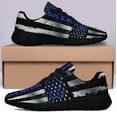 thumbnail image 3 of Back The Blue Shoes Women's Fashion Sneakers Tennis Running Shoes for Men Women Black Size 12, 3 of 7