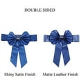 thumbnail image 5 of BalsaCircle 5 Royal Blue Reversible Satin Faux Leather Bow Tie Chair Sashes Buckles Party, 5 of 8