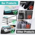 thumbnail image 6 of Under Bed Storage Containers, 4 PK Under Bed Shoe Storage With Wheels,Under Bed Storage Bins Drawer For Clothes, Blankets And Shoes, Bedding,Black, 6 of 8