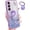 1-Purple, variant on (3in1 for Samsung Galaxy A25 5G Phone Case for Women Girls Glitter Girly Cute Bling Flowers Blue Cases with Ring Stand Design Floral Sparkle Pretty Shiny Cover for Samsung A25 5G 6.5''