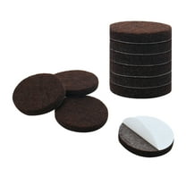 Uxcell 1 3/4" Self-stick Round Non-slip Felt Pads Floors Protect Brown 10 Pack
