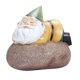 thumbnail image 1 of Figuras de resina de minero enano manualidades gnomo solar impermeable al aire libre, 1 pieza, amarillo, 1 of 5
