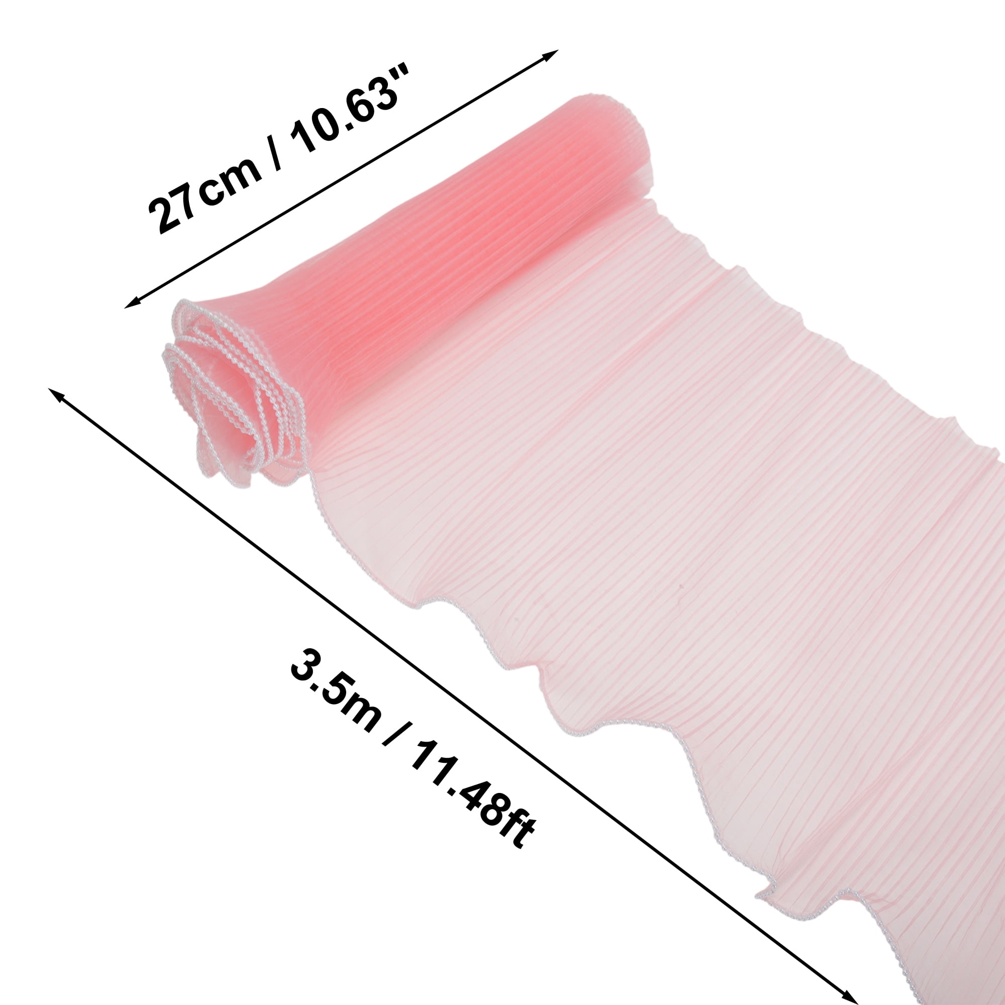 Unique Bargains Faux Pearl Edge Flower Wrap Paper for All Occasions 1 Pc Pink