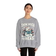 thumbnail image 2 of Snow Much to Read Unisex Reading Christmas Sweatshirt, 2 of 3