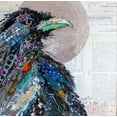 thumbnail image 2 of St Hilaire, Elizabeth 12x12 White Modern Wood Framed Museum Art Print Titled - Raven I, 2 of 4