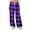 Purple_03#1029Z, variant on Hearthz Plaid Womens Flannel Pajama Pants Fuzzy Winter Warm Thermal Pj Bottoms Wide Leg Drawstring Sleep Pant