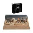 thumbnail image 4 of Ambesonne Horse Jigsaw Puzzle, Equine Themed Animals, Heirloom-Quality Fun Activity for Family Durable Cardboard, 1000 pcs, Brown Sand Brown, 4 of 6