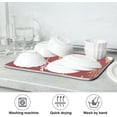 thumbnail image 7 of FREEAMG Festival Decoration Dish Drying Mat for Kitchen Counter,Super Quick Absorbent Composite Sponge Dish Drying Pad,Heat Resistant Non-Slip Rack Tableware Mat, 18x24 Inch, 7 of 7