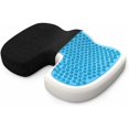 thumbnail image 1 of Cojín antiescaras para el coxis con gel transpirable, cojín de asiento de espuma viscoelástica ortopédico ergonómico para aliviar el dolor de espalda, cadera y coxis, para silla de oficina, automóvil, 1 of 5