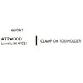 thumbnail image 6 of Clamp-On Rod Holder, Stainless Steel, 6 of 6