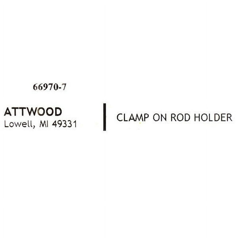 Clamp-On Rod Holder, Stainless Steel 
