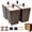 4sets-4inch, variant on Furniture 4sets 4inch Dark Brown Square Wood Replacement