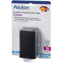 Aqueon Carbon for QuietFlow LED Pro Power Filter 10 [Aquarium Filter Pads, Aquarium Supplies] 24 count (6 x 4 ct)