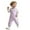 Purple, variant on lnmuld Kids One-piece Solid Color Insulated Winter Jumpsuit for Boys with Detachable Straps All Weather Outdoor Play and Daily Activities Comfortable Romper Size:2-3 Years