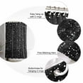 thumbnail image 5 of Abstract Marble Shower Curtain Set ，Waterproof Fabric Shower Curtains Black Texture Sequins Decoration Shower Curtains for Bathroom,Bathroom Decor 72"x84", 5 of 6