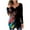 Multicolor, variant on Ikevan Womens Tunic Shirt Casual Long Sleeve Open Button Round Neck Loose Fit Pleated Blouse Tops