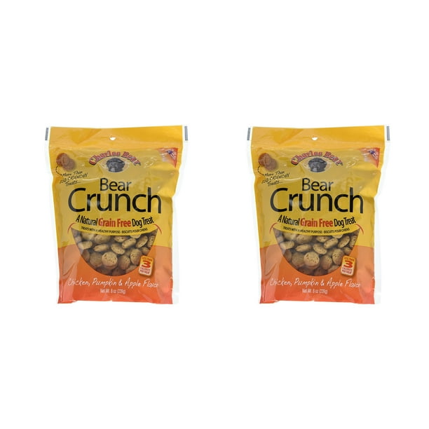 Charlee Bear Bear Crunch Chicken, Pumpkin and Apple Flavor 2 Pack