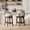 Beige, variant on AFO Upholstered Swivel Bar Stool with Back - 24 Inch Counter Height Chair for Kitchen Island, Beige