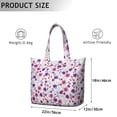 thumbnail image 5 of Flower Women's Large Weekend Travel Bag Moving Canvas Handbag Thick Double Layer Beach Weekend Travel Unisex Hospital Maternity Delivery with Toiletry Waterproof, 5 of 5