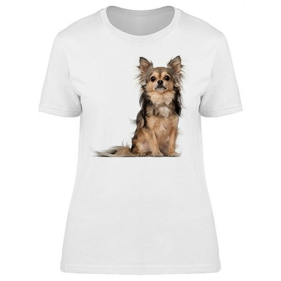 Chihuahua Sitting And Staring T-Shirt Women -Image by Shutterstock, Female XX-Large