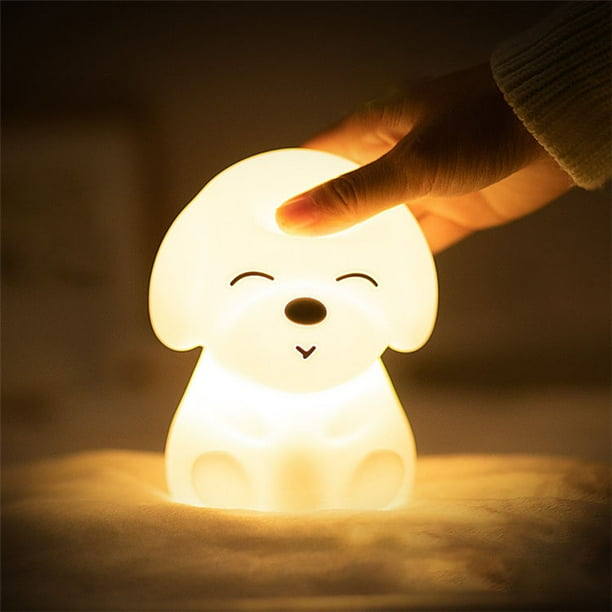 lámpara de bebé, luz de noche para niños/niñas/bebé, linda lámpara de noche de guardería, regalos de cumpleaños, regalos para niñas, Pequeño, Blanco