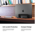thumbnail image 6 of Incipio Vertical Laptop Stand with Adjustable Width, Non-slip Base and Anti-scratch Protection for Laptops, Tablets & MacBook, 6 of 13