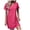Hot Pink womens dresses, variant on Wycnly Womens Dresses Plus Size Casual Lightweight Comfy Loose Tunic Tshirt Dresses Summer Solid V-Neck Short Sleeve Formal Mini Dress Navy l