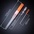 thumbnail image 5 of Agujas de perforación esterilizadas de acero quirúrgico, agujas de catéter IV con piercing, kit de joyería para el cuerpo, herramienta de tatuaje, kit de suministros para perforación de 1,6 mm JM, 5 of 5