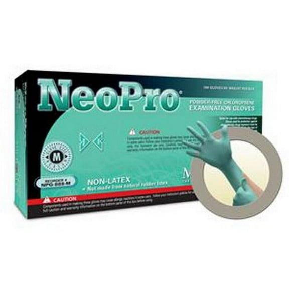 Microflex NPG-888S Powder Free Chloroprene Gloves,  Exam - Small