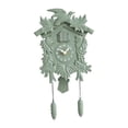 thumbnail image 4 of Reloj de pared contemporáneo con sonido de cuco, de plástico resistente, ideal para el dormitorio. Verde, 4 of 9