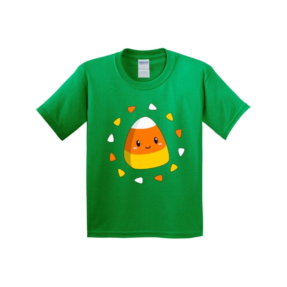 Inktastic Cute Halloween Candy Corn Youth T-Shirt