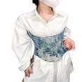 thumbnail image 2 of Vintage Corset for Women with Floral Pattern Back Straps, 2 of 9