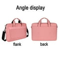 thumbnail image 3 of Expansion Computer bag Laptop bag Computer bag Portable shoulder belt briefcase - Pink, 3 of 5