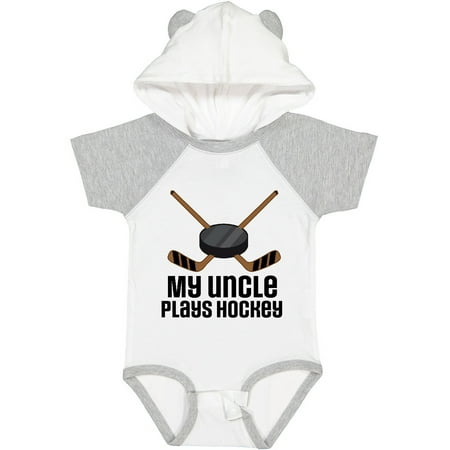 

Inktastic Uncle Plays Hockey Nephew Gift Gift Baby Boy or Baby Girl Bodysuit