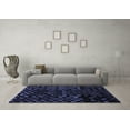 thumbnail image 3 of Ahgly Company Indoor Rectangle Abstract Blue Modern Area Rugs, 8' x 12', 3 of 4