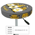 thumbnail image 4 of Fotbe Bee Kind Stool Covers Round,Waterproof Round Bar Stool Covers Bar Chair Covers Washable Stool Cushion Slipcover for 12-14 Inch Chair-14 inch, 4 of 7