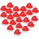thumbnail image 1 of Velas de té románticas en forma de corazón Rawiri Maxee de 100 unidades, para San Valentín, cumpleaños, fiestas, propuestas, bodas, fiestas, decoración del hogar (rojas), 1 of 7